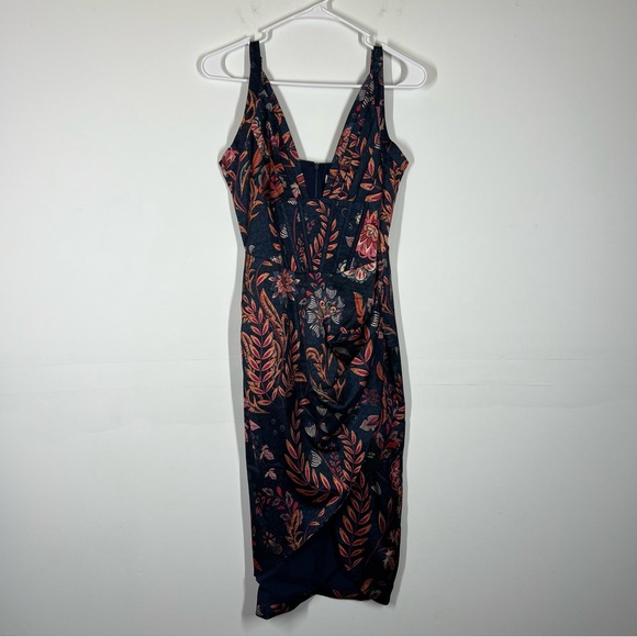 NWT Averie Halley Draped Midi Dress Size Small - Picture 5 of 12